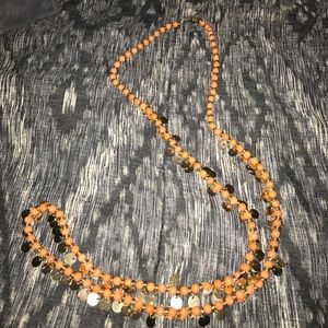 Beads And Gold Necklace